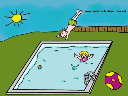 Short stories - The children and swimming pool